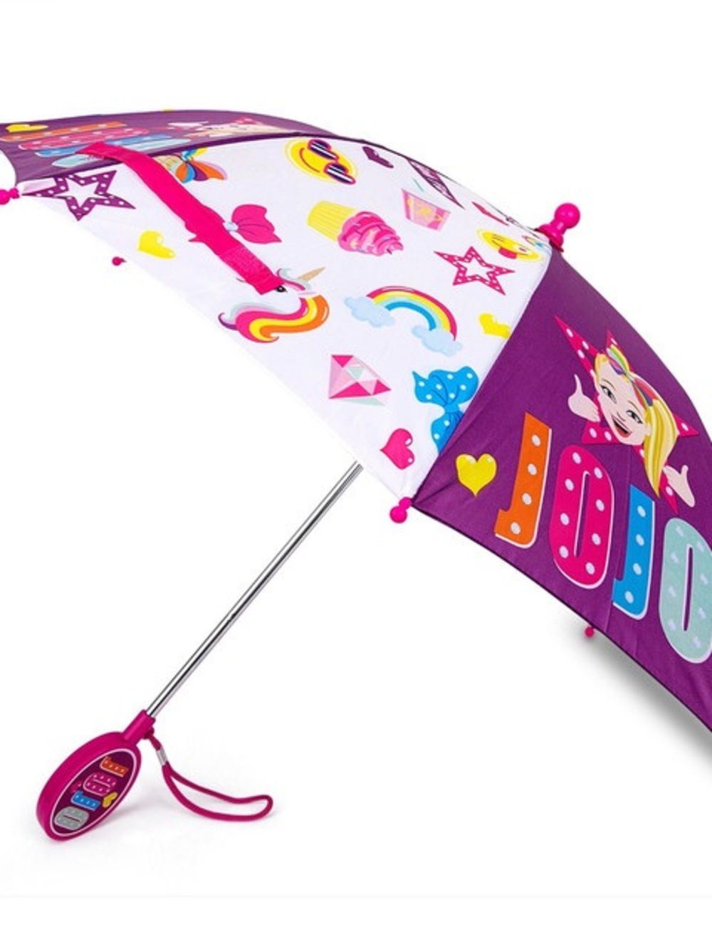 Nickelodeon JoJo Siwa Bow Kids Umbrella with Rainbow unicorn Icons